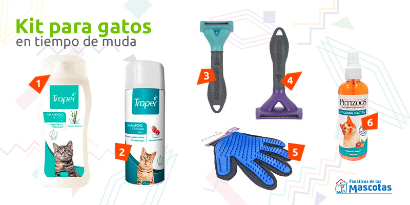 productos para gato en muda de pelo