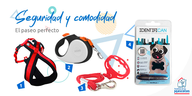 Productos de paseo para perros con seguridad y comodidad