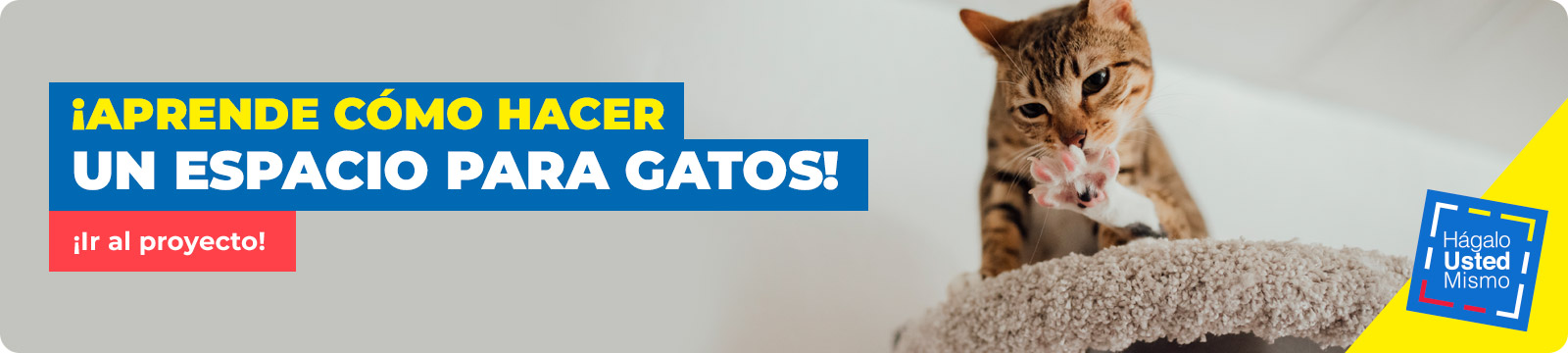 cómo hacer un espacio para gatos