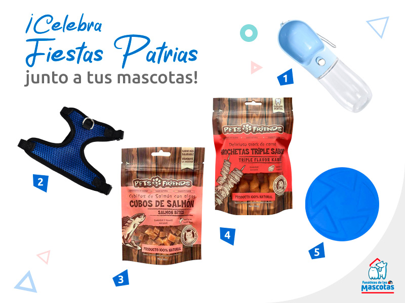 productos para celebrar fiestas patrias con mascotas