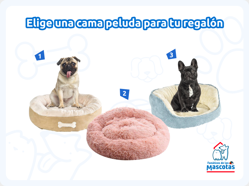 camas para perro peludas