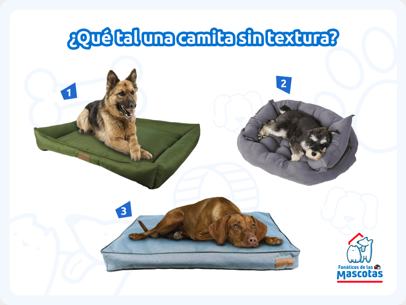 camas para perros de tela y polipropileno